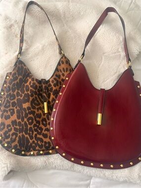 2 for 1  =Cute Red + Leopard Print Purses  ❤️🐆”